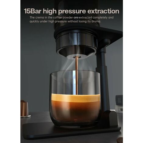 Cafetière portable HiBREW H4A  Légère et portable Peut être utilisée dans la voiture et à l'extérieur Matériaux de qualité alimentaire blanc (Kit de voyage)