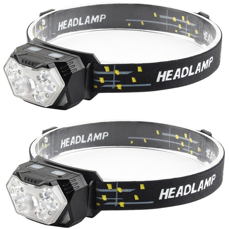 LED Headlamps Lightweight Head Flashlight for Running Night-Walking  Camping