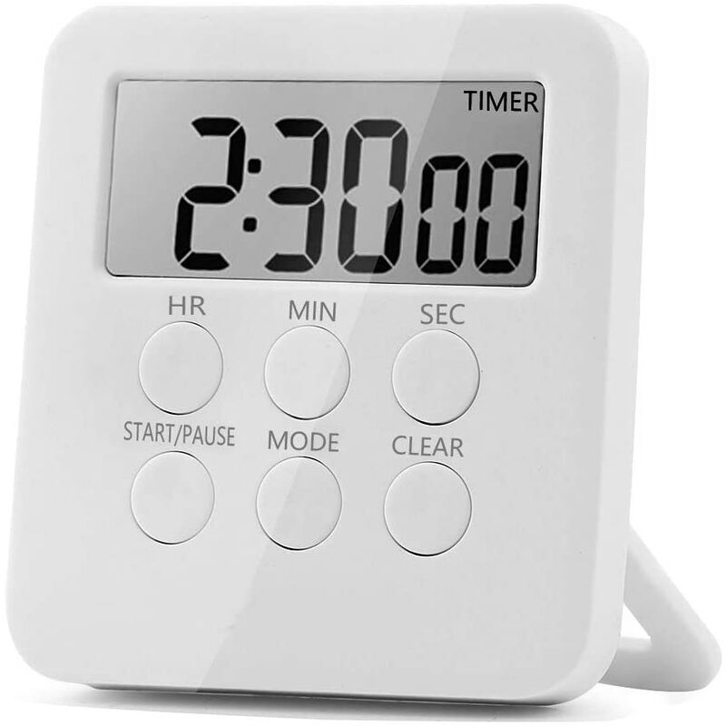 Magnet Kitchen Timer 99-minute Digital Count Up & Countdown Timers  Adjustable Angle Loud Alarm Desktop & Hanging Cooking Timer Clock For Time  Manageme