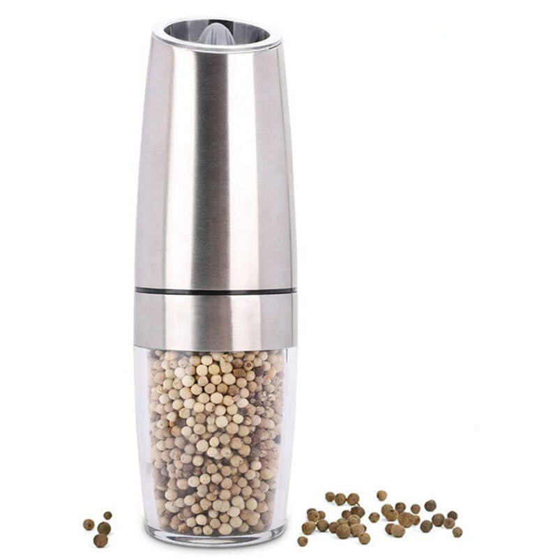 Electric Pepper And Salt Grinder, Salt And Pepper Mill, Battery Powered Pepper  Mill With 5 Level Adjustable Coarseness, Led Light, One Handed Operation  Salt And Pepper Grinder For Kitchen, Restaurant, Bbq, Chrismas