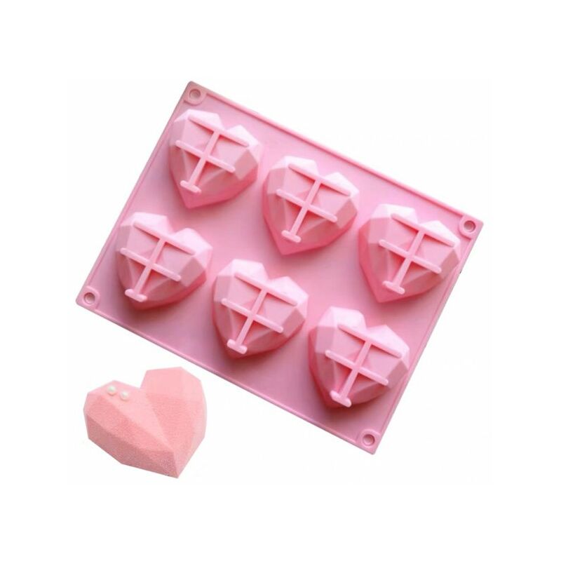 Cute Dinosaur Silicone Cake Molds, 6 Grids Different Shapes Candy