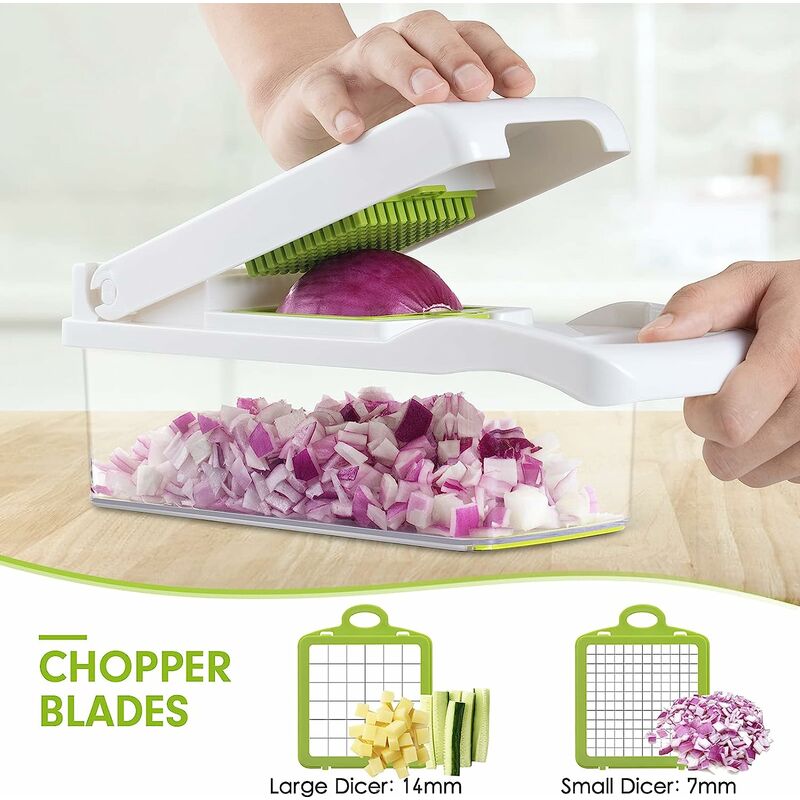 Vegetable Chopper,12-in-1 Multifunctional Veggie Chopper,Blue Kitchen  Vegetable Slicer Dicer Cutter,Potato Onion Food Chopper with Vegetable  Peeler,Hand Guard and Container - Coupon Codes, Promo Codes, Daily Deals,  Save Money Today