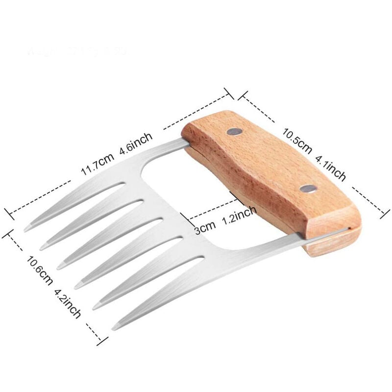 1pc Red Bear Claw Meat Shredder, Heat Resistant Meat Separator, Bbq Meat  Shredding Tool