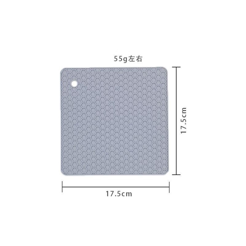 Multicolor Round Heat Resistant Silicone Hot Mat, Size: 17.5cm X