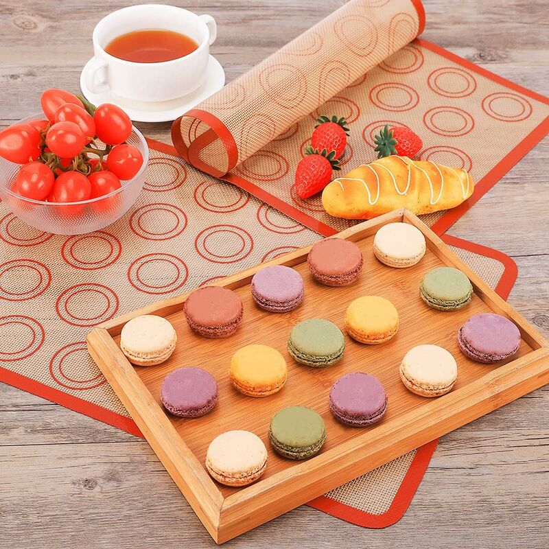 1PC Silicone Baking Mat with Scale, Reusable Nonstick Heat-resistant  Bakeware Mats for Oven, Kitchen Tools for Macron Cookie Pizza Cake Bread  Pastry