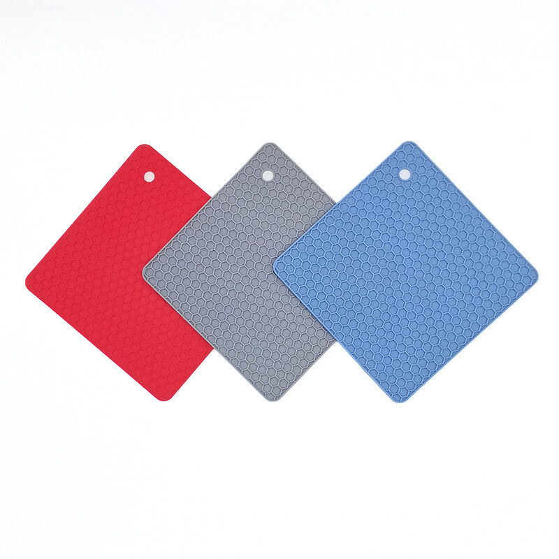 Silicone Trivet Mat Expandable Hot Pot Holder with Stainless Steel Frame for Home Kitchen Heat Resistant Insulated Hot Pads Coasters Table Dish Mat Ta