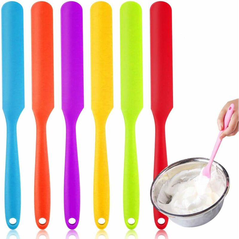 6pcs Silicone Scraper For Cleaning Pots, Pans, Dishes, Cookware, Non-stick  Pans Etc.