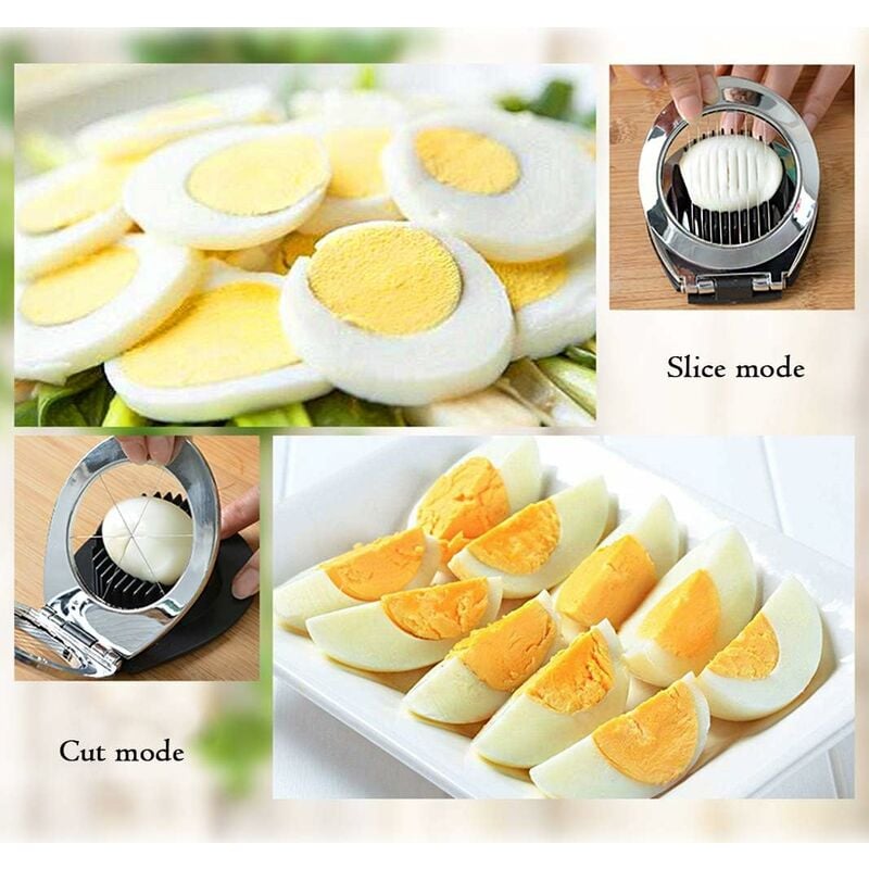 2pcs Fruit Cube Peeler Cutter Metal Egg Egg Slicer Stainless Steel Potato  Slicer