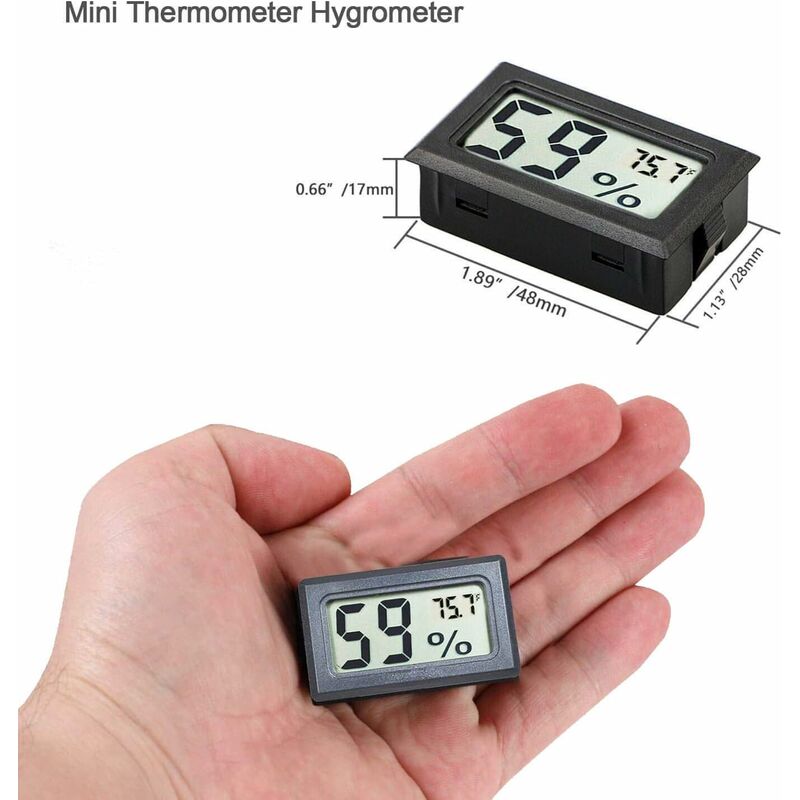 28mm Mini Round Cigar Hygrometer High Precision Moisture Meter