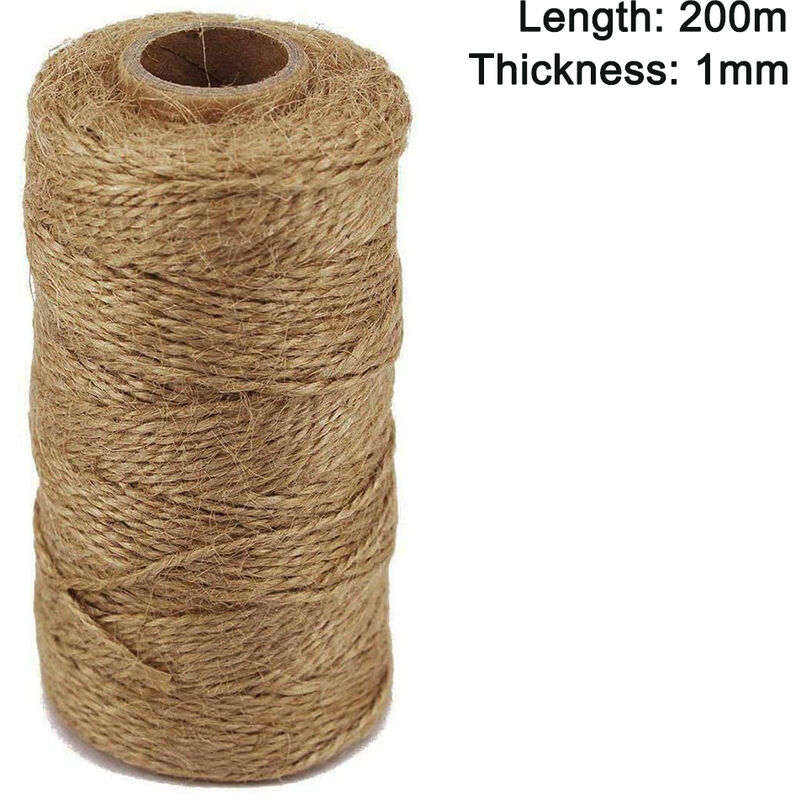 164 Feet 4mm Natural Brown Jute Rope, Jute Twine For Garden, Arts & Crafts,  Home Decor, Packaging