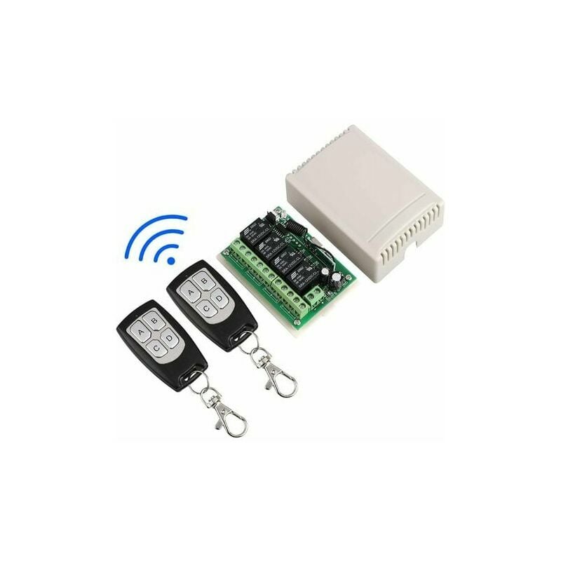 Light on/off Remote Control Switch Power Remote ON OFF DC12V-1CH Relay  Receiver Transmitter 315/433 Learning Code A ON B OFF
