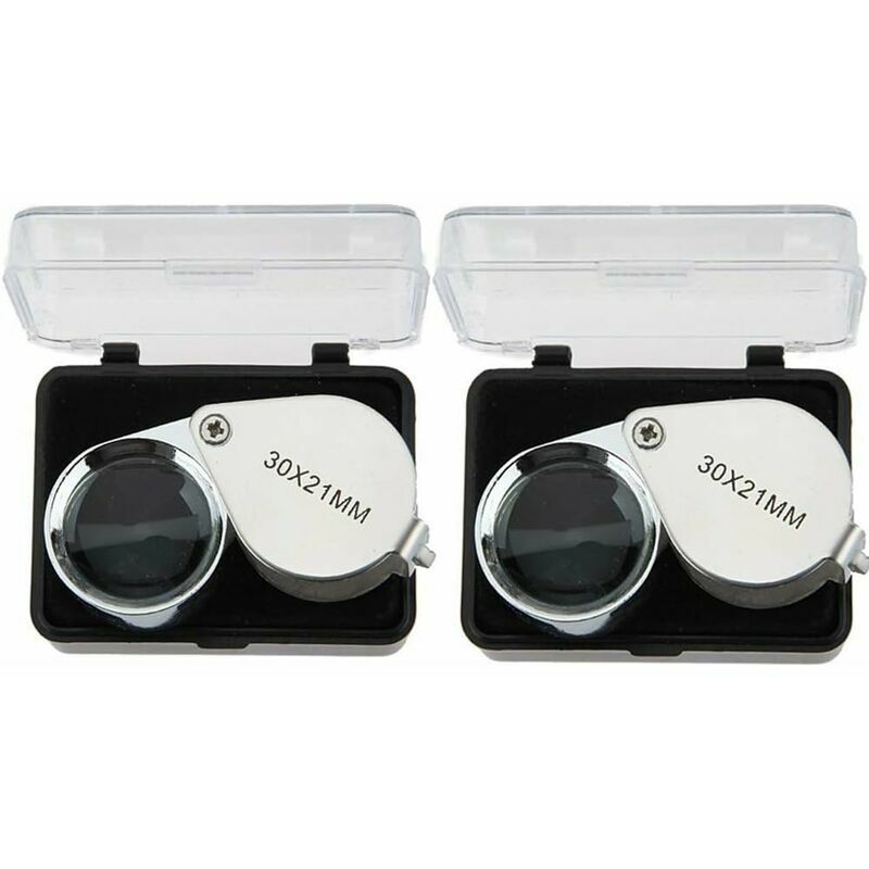 10x with 25mm with LED, Focused Eye Loupe Jewelry Magnifiers for Gems, Hobbies A