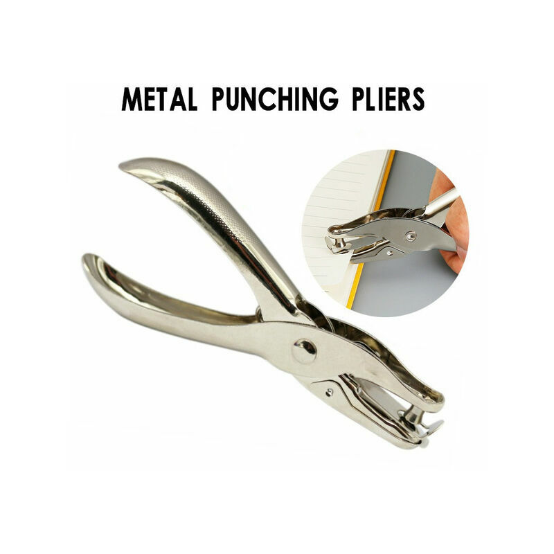 Metal Hole Punch Pliers Toilet Paper Hole Punch Single Hole Scrapbook Hole  Punch School Punching Machine Office Tool 1pc (6mm Hole)