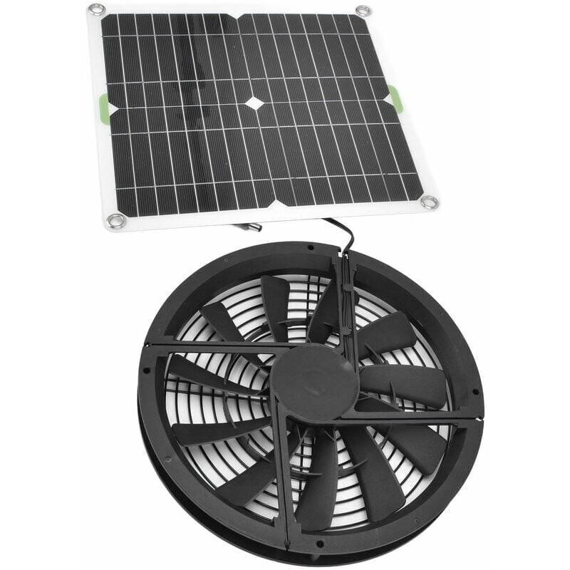 Solar Powered Roof Fan Ventilator Loft Vent For Boat Rv Greenhouse