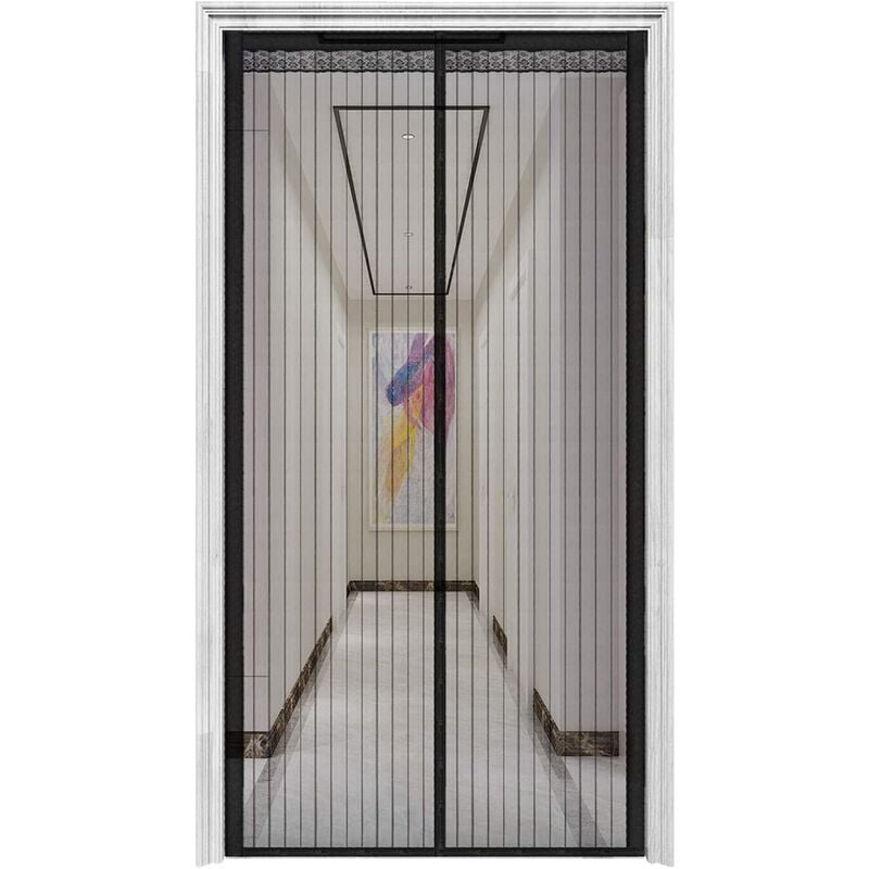 Magnetic Screen Door Fit Door Size 39 x 83 , French Door Mesh Curtain  with Heavy Duty 