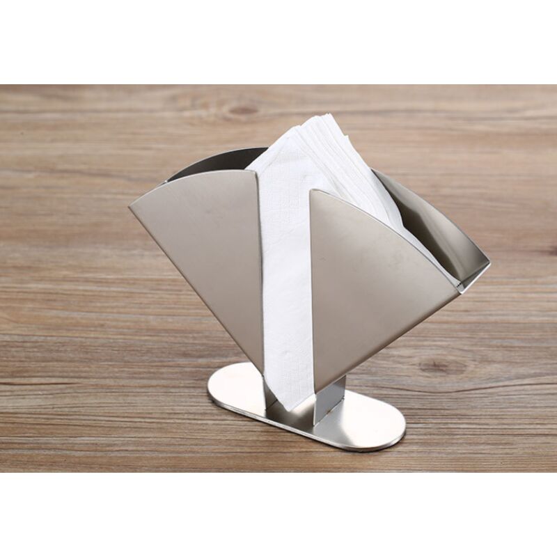 Stainless Steel Napkin Holder Tabletop Cocktail Napkin Holder For  Restaurant Hotel Countertop Table Silver