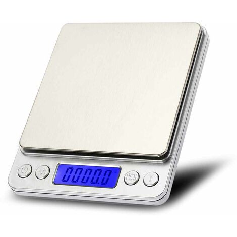 1pc 3kg-0.1g Stainless Steel Kitchen Scale Multifunctional