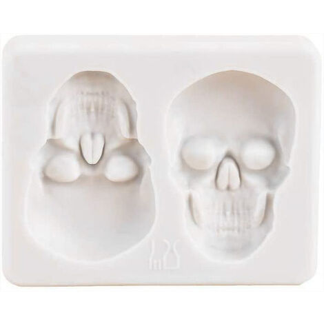 Chocolate Candy Molds, Halloween Skulls Silicone, Fondant Mold for Cake  Decoration Wedding Party Supplies Set of 3 