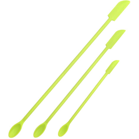 Set Of 8 Last Drop Mini Spatulas Silicone, Reusable Tiny Rubber Makeup Long  Spoon For Kitchen