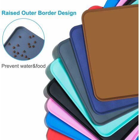 Silicone Heat Resistant Placemats  6pc Silicone Placemat, 15.7 x 11.