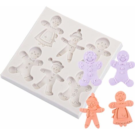 Silicone Candy Molds - Mini Gingerbread Man Silicone Molds For Chocolate  Gummy And Small Dog Treats (1 Pcs Gingerbread