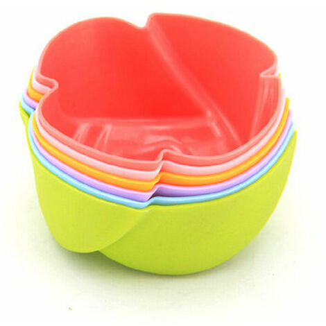 10pcs Silicone Muffin Cups For Steaming Puddings, Cupcakes, Muffins, Cake  Baking Cups Liners, Random Color