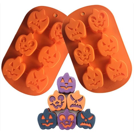 Kitchen Decor and Supplies Silicone Molds Pumpkin Candy Mold Candy Chocolate  Ice Mold 