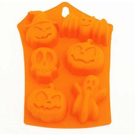 3D Candy Chocolate Mould Halloween Theme Resin Molds Baking Decor Silicone  Mold