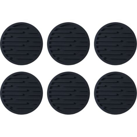 6Pcs Car Cup Holder Coaster, Silicone Insert Waterproof Cup Holder