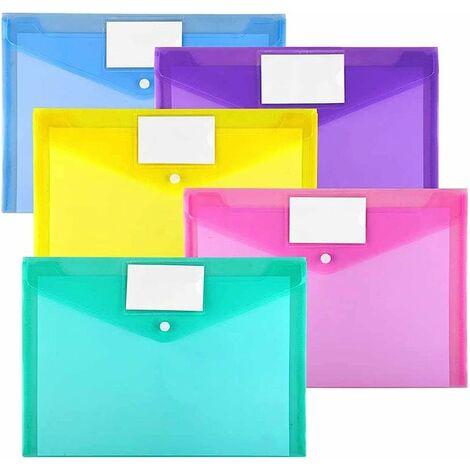Plastic Envelope Poly Envelope 10 Pack Us Letter A4 Size Clear Folder With  Label Bag