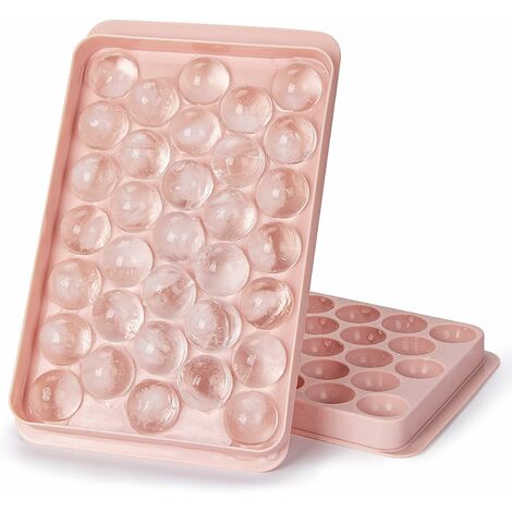 Ice Cube Mold, Freezer Ice Tray With Ice Scoop Straw And Ice Box