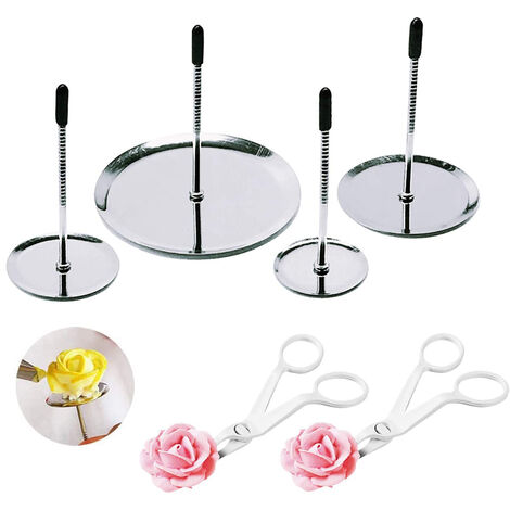 Set of 6pcs Flowers Design Reusable Drinking Glass Straws with 2pcs  Cleaning Brushes