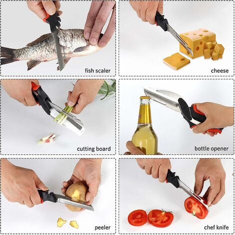 1pc Wooden Fruit Cutter, Fish Design Fruit Chopper For Kitchen