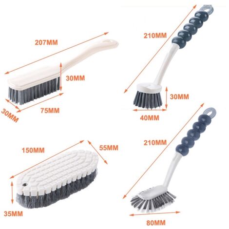 AlwaysH Groove Gap Cleaning Brush 3 PCS Versatile Groove Brushes