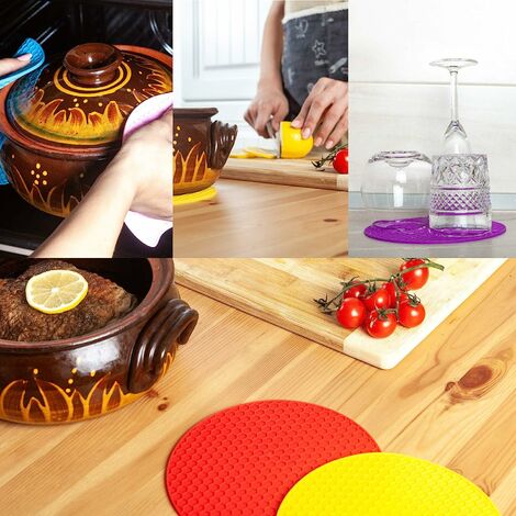 2/4pcs Pot Holders, Hot Pads For Hot Pans And Pots, High Heat Resistance,  Trivet For Cooking And Baking, Kitchen Supplies