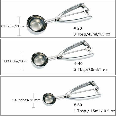 Batter Dispenser Cookie Scoop For Baking Stainless Steel