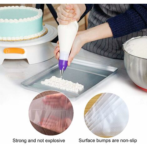 100 Pcs Disposable Icing Professional Piping Bags Icing Decorating Bag Cake  Cook Kit Supplies Set Tools Duty Anti Burst Pastry Bags for Cream Frosting