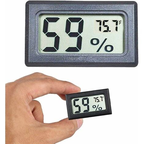 Hygrometer Thermometer Digital LCD Monitor Indoor Outdoor Humidity Meter  Gauge for Humidifiers Dehumidifiers Greenhouse Basement Baby room  Temperature Humidity Sensor Moisture Meter