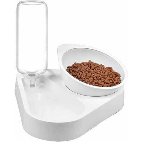 MILIFUN Elevated Cat Single Bowls, Pet Food Water Bowl with 15