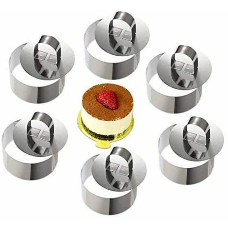 Amazon.com: Fat Daddio's RMP-5 Anodized Aluminum Ring Mold Pan, 5 x 2 1/4  Inch, Silver: Bundt Pans: Home & Kitchen
