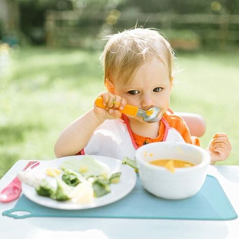 Mars Baby Silicone Baby Spoons Set for Self-Feeding - Bendable