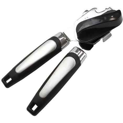 Manual Can Opener-Professional Portable Bottle Opener- Multifunctional Tin  & Jar Opener -Safety Smooth Edge, Heavy Duty Stainless Steel Blades, Easy  Turn Knob, Ergonomic Anti-slip Handle