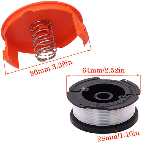 BLACK+DECKER AF100 Replacement String Trimmer Line Spool Weed Eater  Edger-6PK