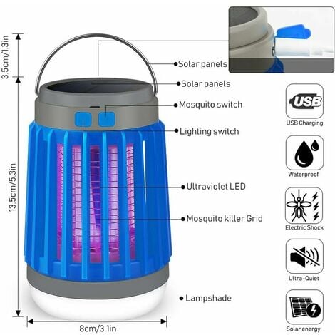 USB/Solar Mosquito Killer Lamp Outdoor Waterproof – The Happy Gardening Life