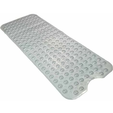 Shower mats shower non-slip, anti-slip mat, antibacterial, anti-mold,  quarter circle, corner area, bathtub mats bath mat with suction cups for bathtub  shower 54 x 54 cm - white