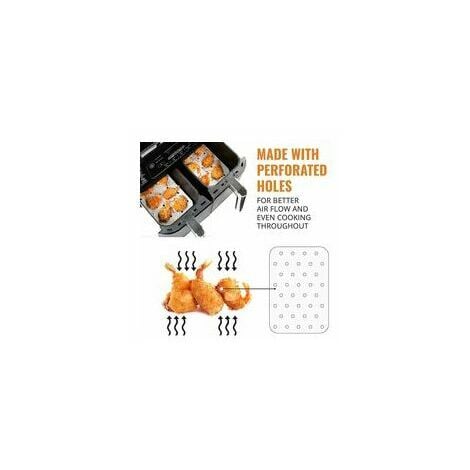 Dual Basket Air Fryer Accessories Rectangle for Ninja Foodi Dualzone  Airfryer DZ201/40/55 Fit All