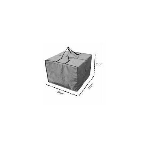 Outdoor Patio Furniture Seat Cushions Storage Bag, Large Square Waterproof  Pouch