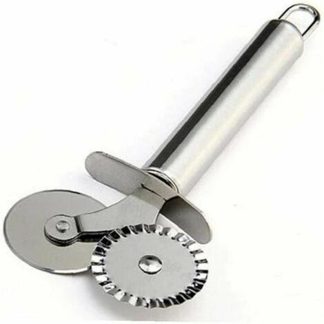 1pc Stainless Steel Dough Roller Cutter, Portable Dough Cutter For