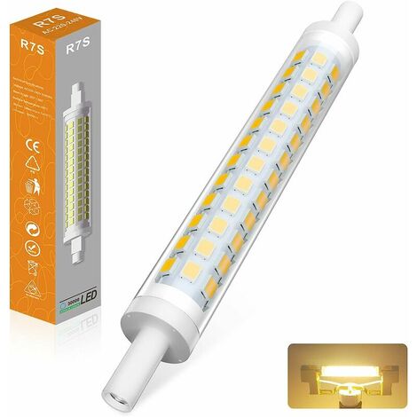 R7S LED Bulb 118mm 10W Cool White 6000K, 1000LM, R7S J118 Halogen Lamp  Equivalent 80W 100W, Dimmable, R7S 118mm Slim COB LED Bulb for Wall/Floor  Lamp