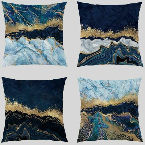 Soft Aesthetic Decorative Throw Pillow Covers 18x18 Inch Abstract